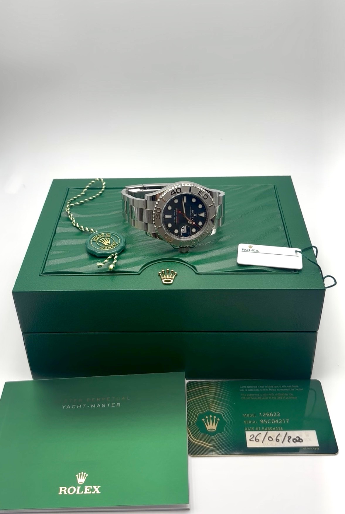 Rolex YM fond bleu