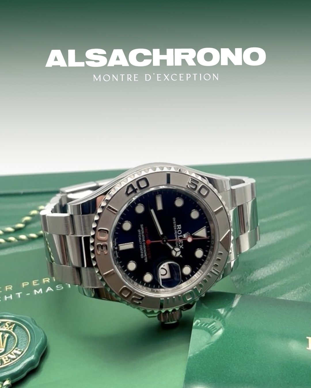 Rolex YM fond bleu
